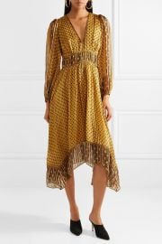 Amabelle printed silk-jacquard midi dress by Ulla Johnson at Net A Porter